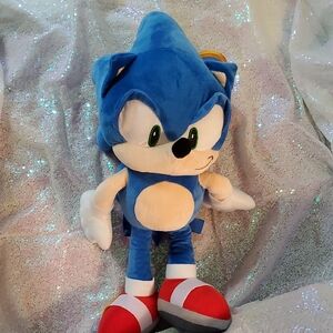 NWT Accessory Innovations Sonic The Hedgehog Plush Backpack Toy Character